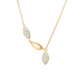 Halskette f�r Damen aus Silber mit vielen Zirkonia