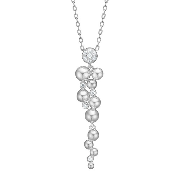 Halskette f�r Damen TaliaNor aus Silber mit Zirkonia