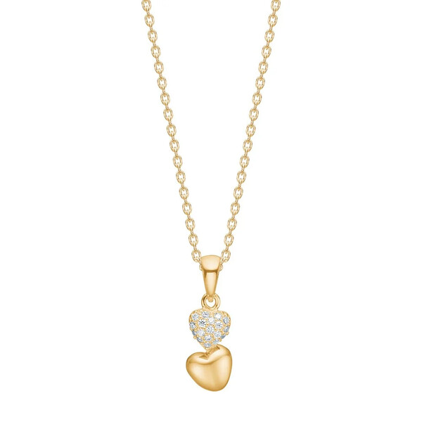 Halskette f�r Damen aus 8K Gold mit Zirkonia