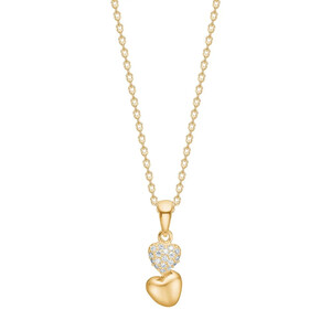 Halskette f�r Damen aus 8K Gold mit Zirkonia