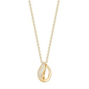 Halskette f�r Damen aus 8K Gold mit Zirkonia
