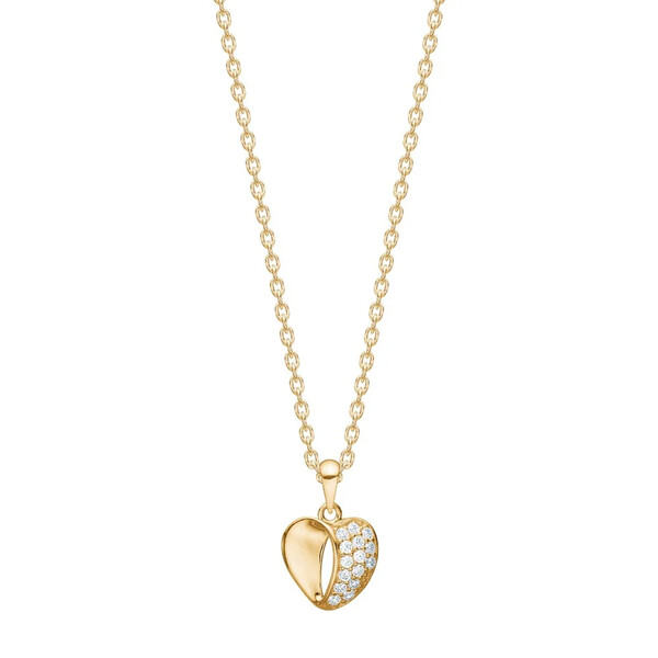 Halskette für Damen aus Gold mit Zirkonia