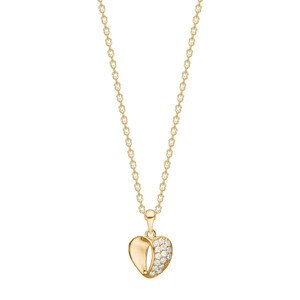 Halskette f�r Damen aus Gold mit Zirkonia