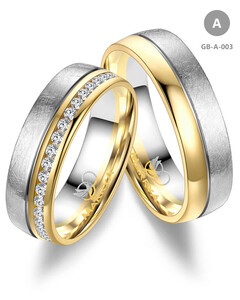 Trauringe Partnerringe aus Gold GB-003