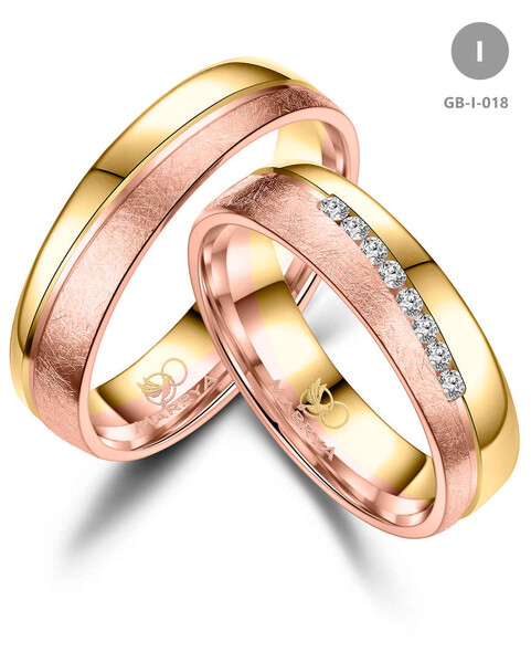 Trauringe Partnerringe aus Gold GB-018