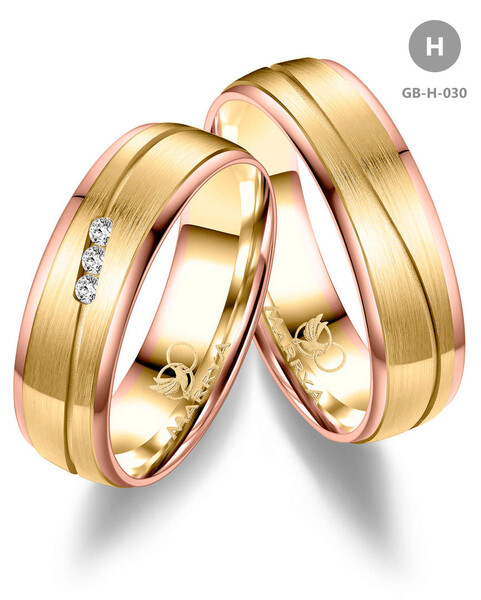 Trauringe Partnerringe aus Gold GB-030