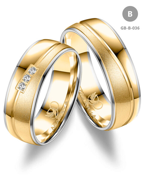 Trauringe Partnerringe aus Gold GB-036