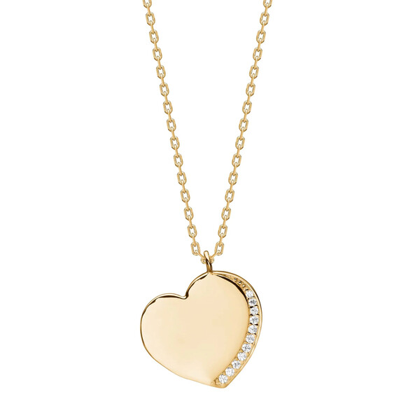 Damenhalskette SaraNor aus Gold mit Zirkonia