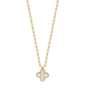 Damenhalskette SigneNor aus Gold mit Zirkonia