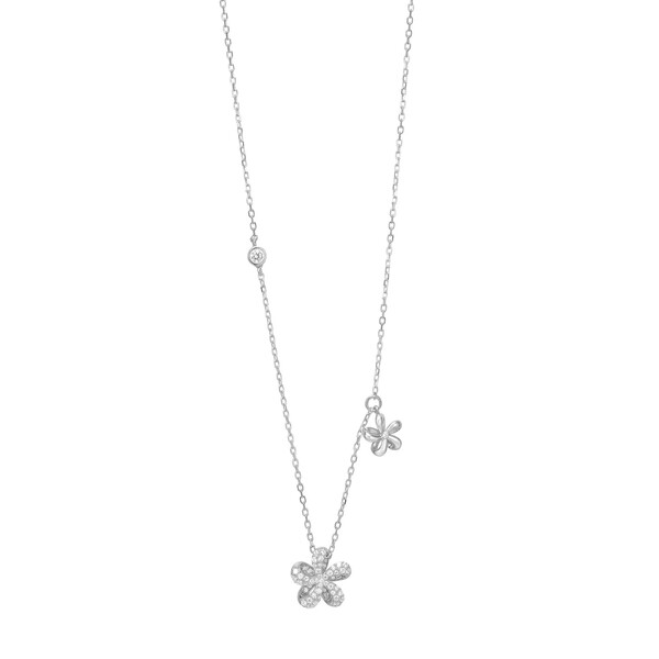Damenhalskette SakuraNor aus Gold mit Zirkonia