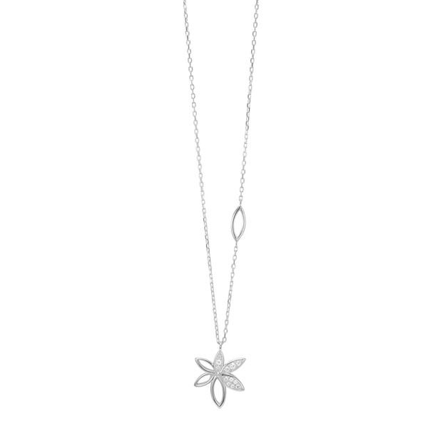 Damenhalskette SannaNor aus Gold mit Zirkonia