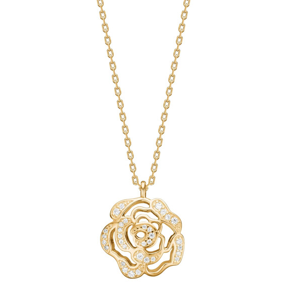 Damenhalskette SandraNor aus Gold mit Zirkonia