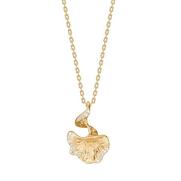 Damenhalskette SelmaNor aus Gold mit Zirkonia