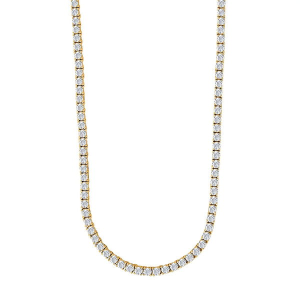 Damenhalskette KarenNor aus Gold mit Zirkonia