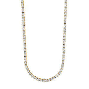 Damenhalskette KarenNor aus Gold mit Zirkonia