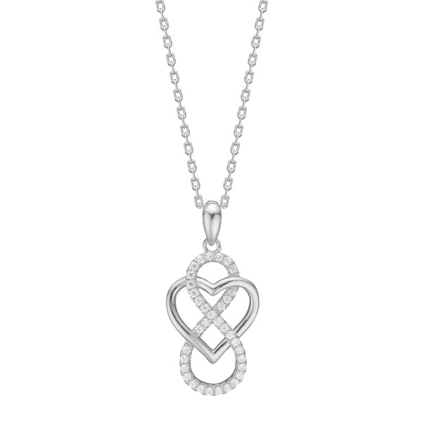 Damenhalskette RiveraNor aus Gold mit Zirkonia