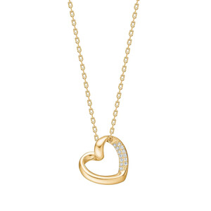 Damenhalskette RiveraNor aus Gold mit Zirkonia