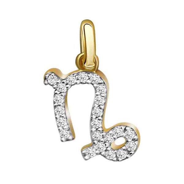 Sternzeichen Anh�nger aus Gold mit Zirkonia
