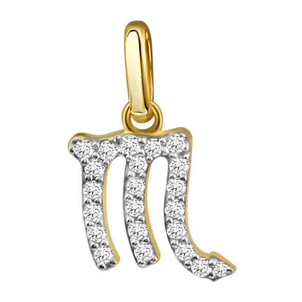Sternzeichen Anh�nger aus Gold mit Zirkonia