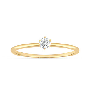 Antragsring aus Gold mit Diamant