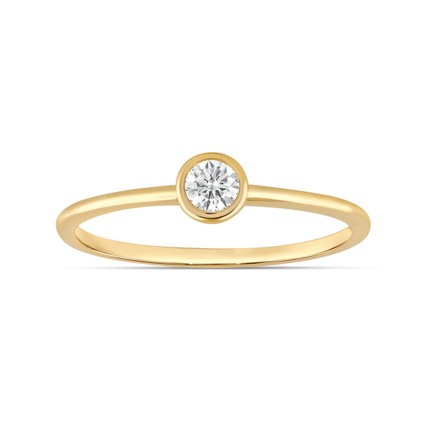 Antragsring aus Gold mit Diamant