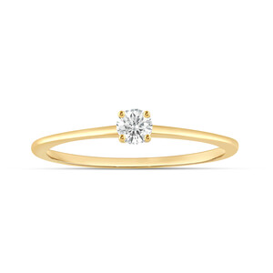Antragsring aus Gold mit Diamant