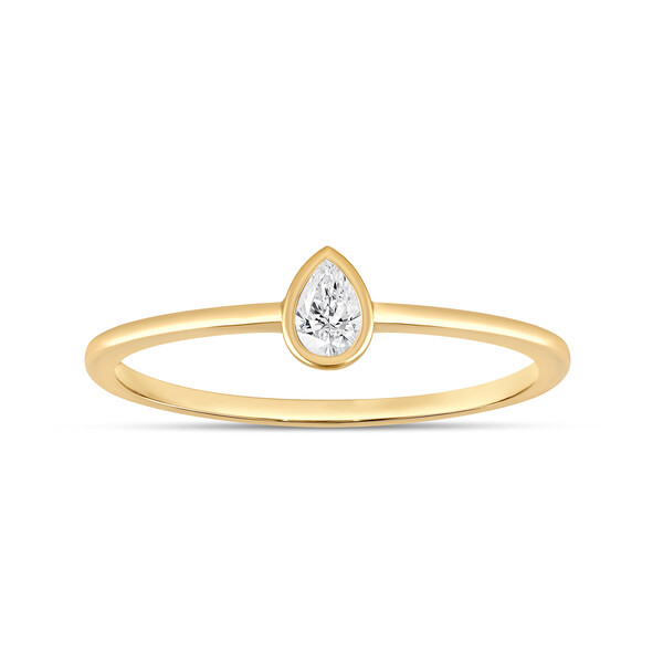 Antragsring aus Gold mit Diamant