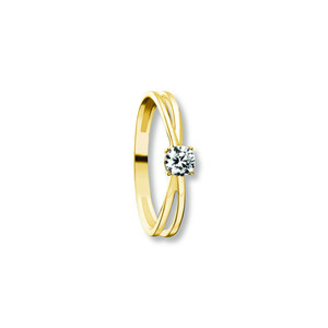 Antragsring aus Gold mit Zirkonia