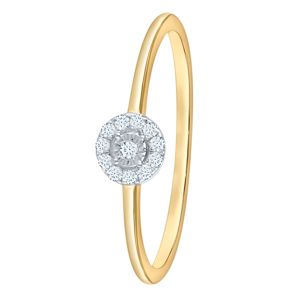 Antragsring aus Gold mit Diamanten
