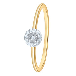 Antragsring aus Gold mit Diamanten