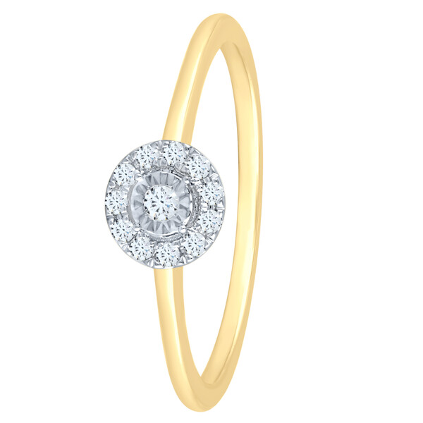 Antragsring aus Gold mit Diamanten