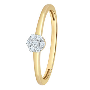 Antragsring aus Gold mit Diamanten