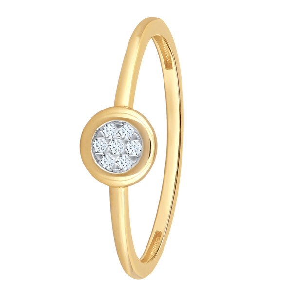 Antragsring aus Gold mit Diamanten