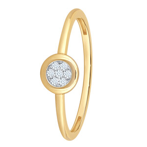 Antragsring aus Gold mit Diamanten