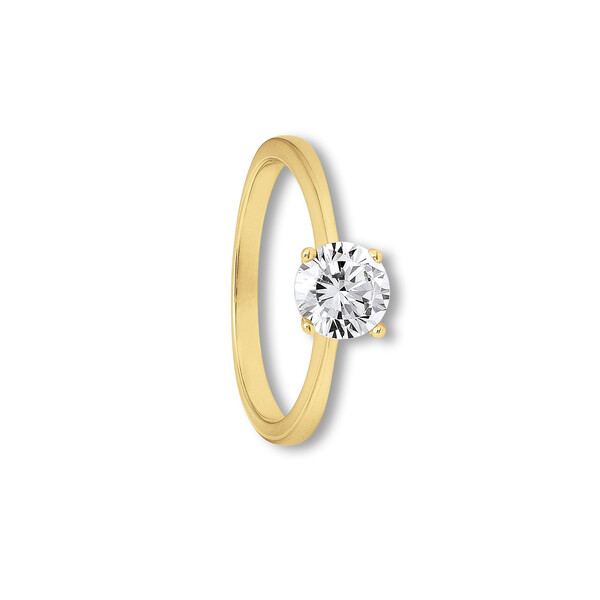 Antragsring aus Gold mit Zirkonia