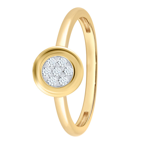Antragsring aus Gold mit Diamanten