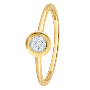 Antragsring aus Gold mit Diamanten