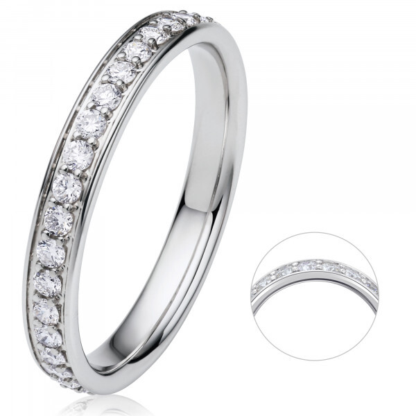 Antragsring aus Wei�gold mit Diamanten
