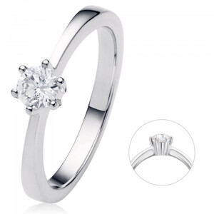 Antragsring aus Wei�gold mit Diamant