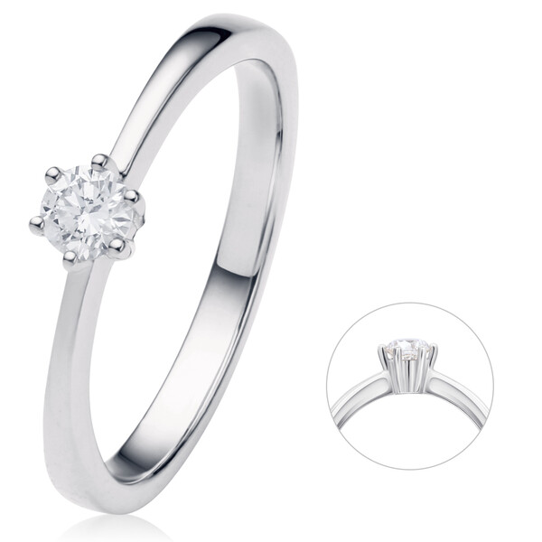 Antragsring aus Wei�gold mit Diamant