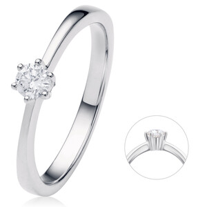 Antragsring aus Wei�gold mit Diamant