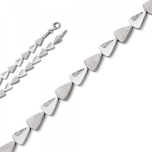 Damen Collier aus Silber mit Zirkonia