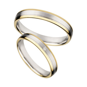 Trauringe aus Silber mit Zirkonia