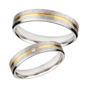 Trauringe aus Silber mit Zirkonia