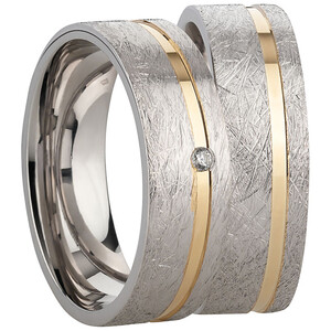 Trauringe aus Silber mit Zirkonia