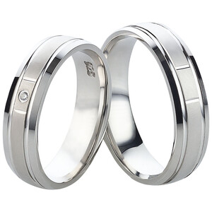 Trauringe aus Silber mit Zirkonia