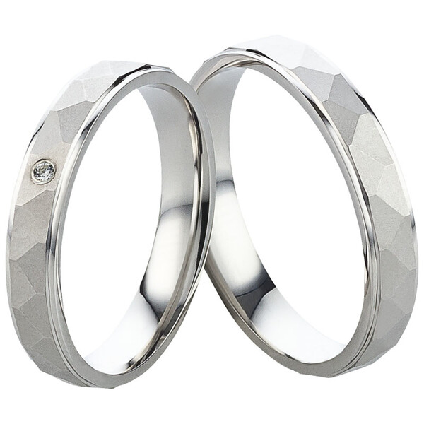 Trauringe aus Silber mit Zirkonia