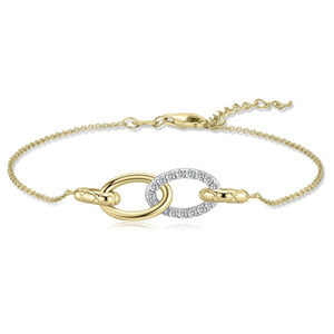 Armband Silber vergoldet mit Zirkonia