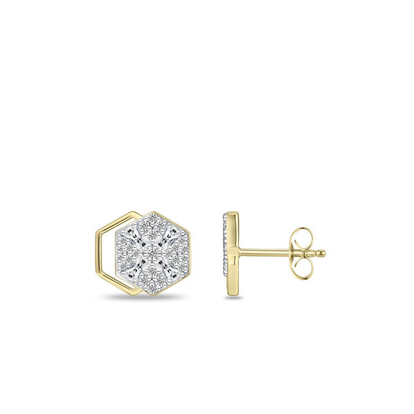 Ohrringe Silber vergoldet mit Zirkonia