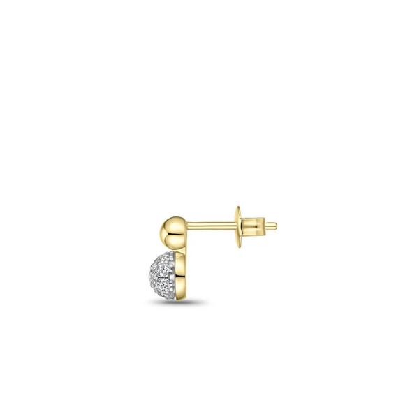 Ohrringe Silber vergoldet mit Zirkonia